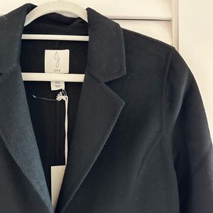 Joie black full length coat / tag on, never worn
